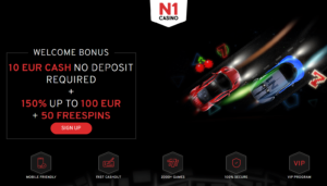 N1 Casino Welcome Page