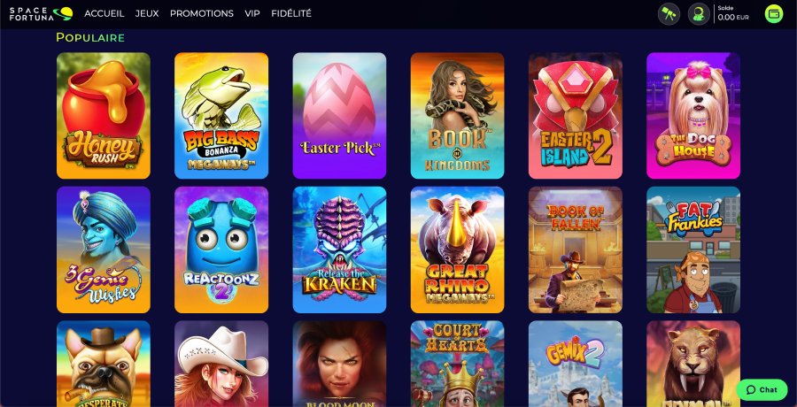 Machine à sous Space Fortuna Casino